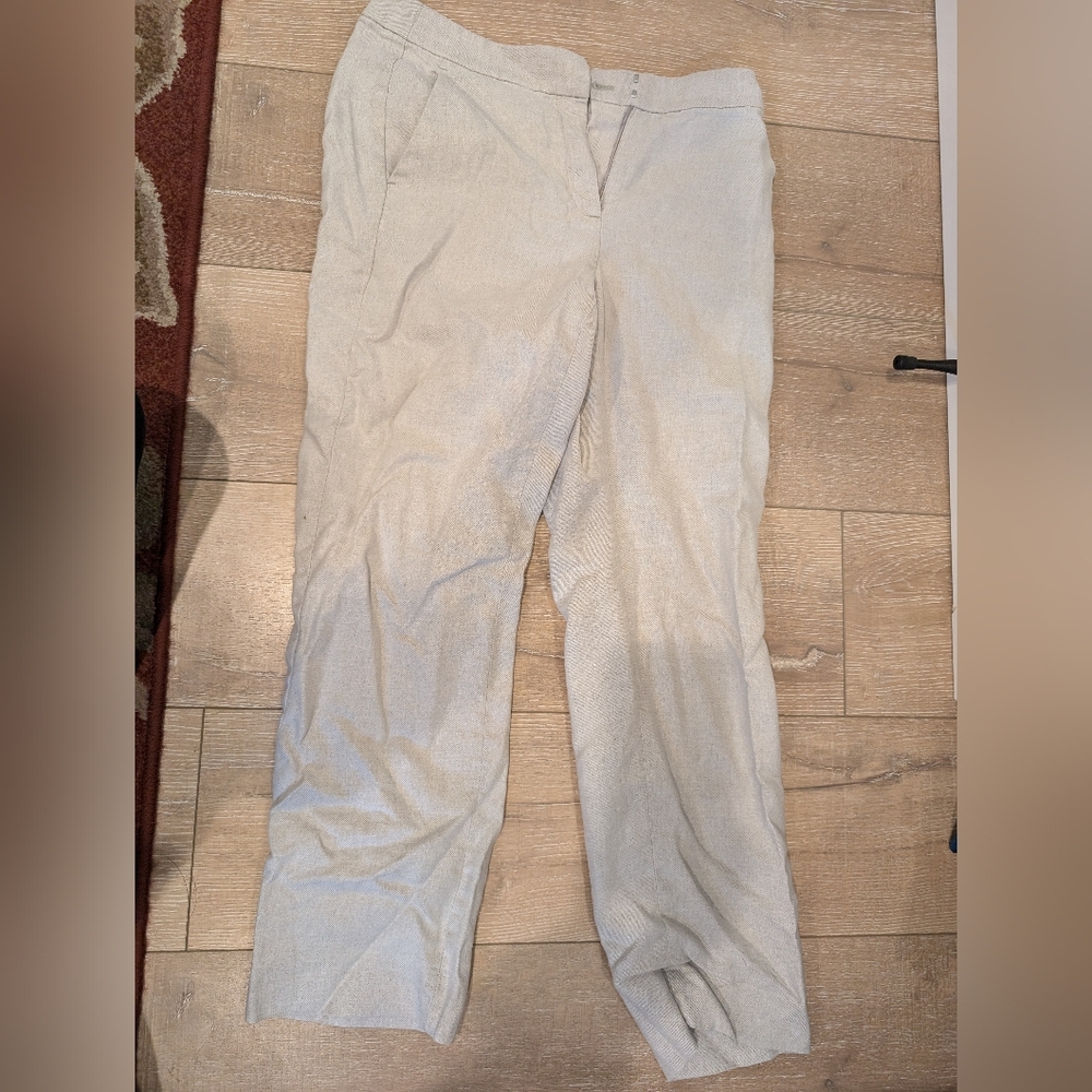 J Crew Women's Lined Linen Dress Pants